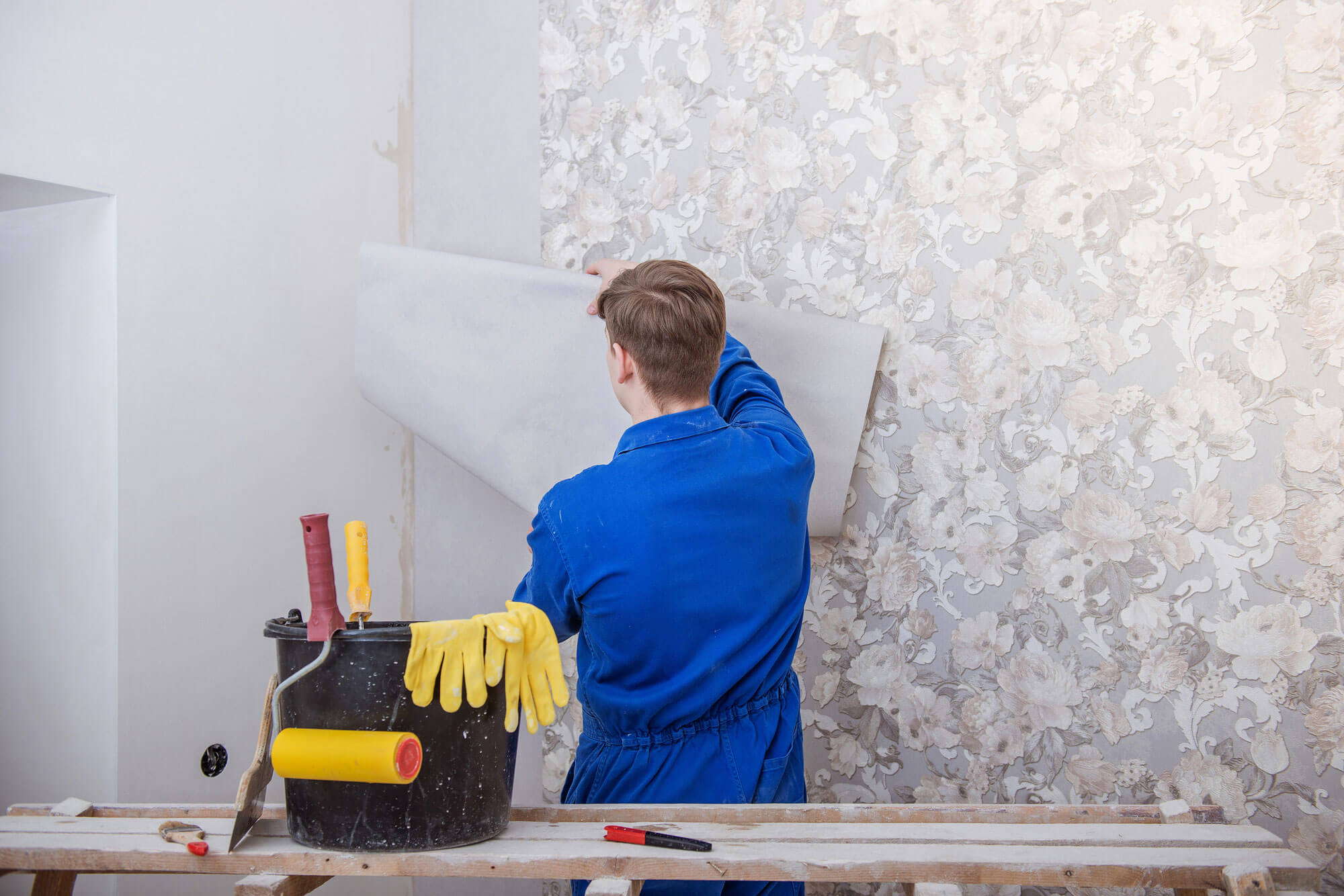 Professional wallpaper installation